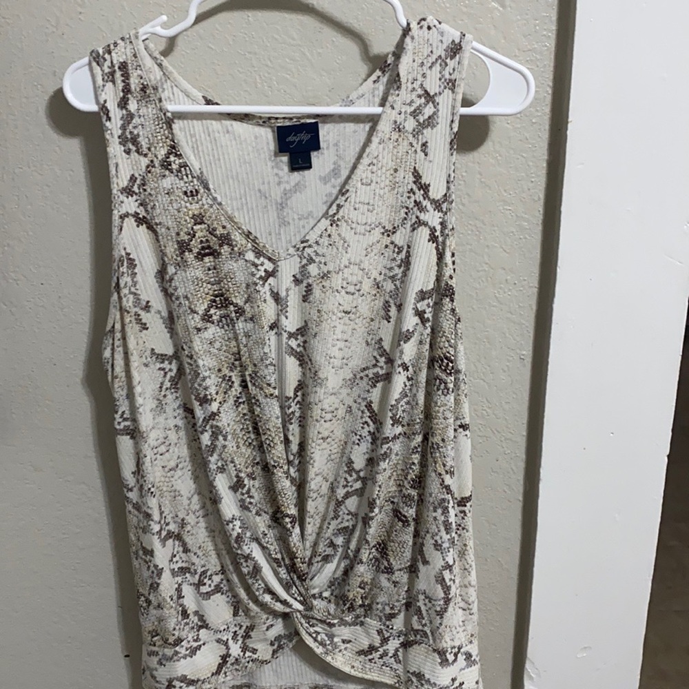 Daytrip snakeskin tank top